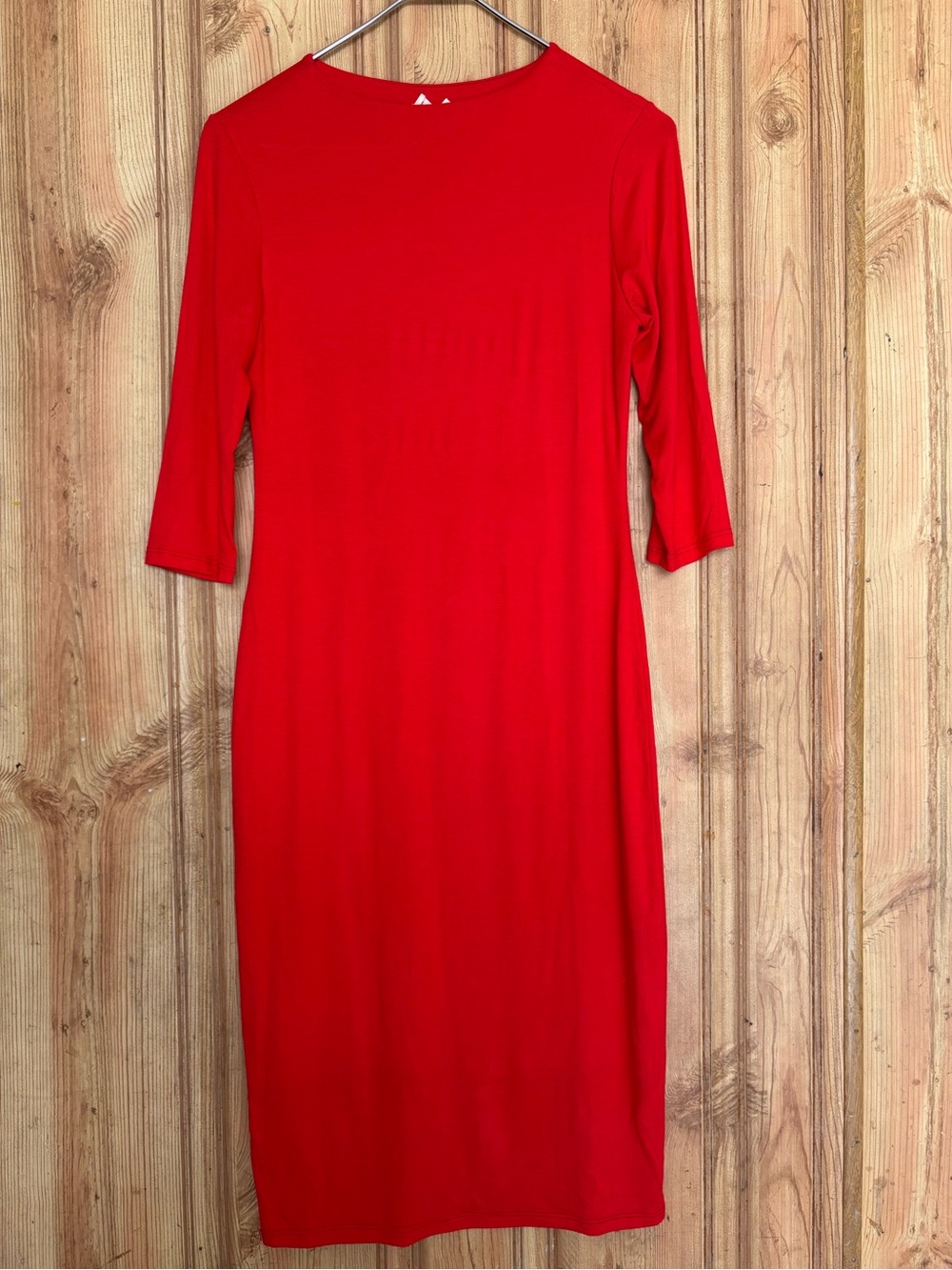 See You Monday woman’s Vibrant Red Long Sleeve Dress size L